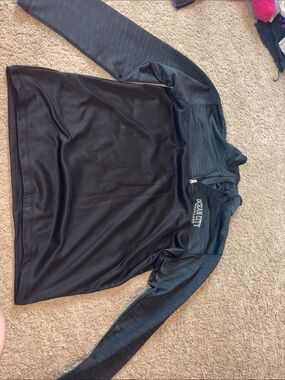 Ocean City Half-Zip Performance Sweater - Black/Charcoal